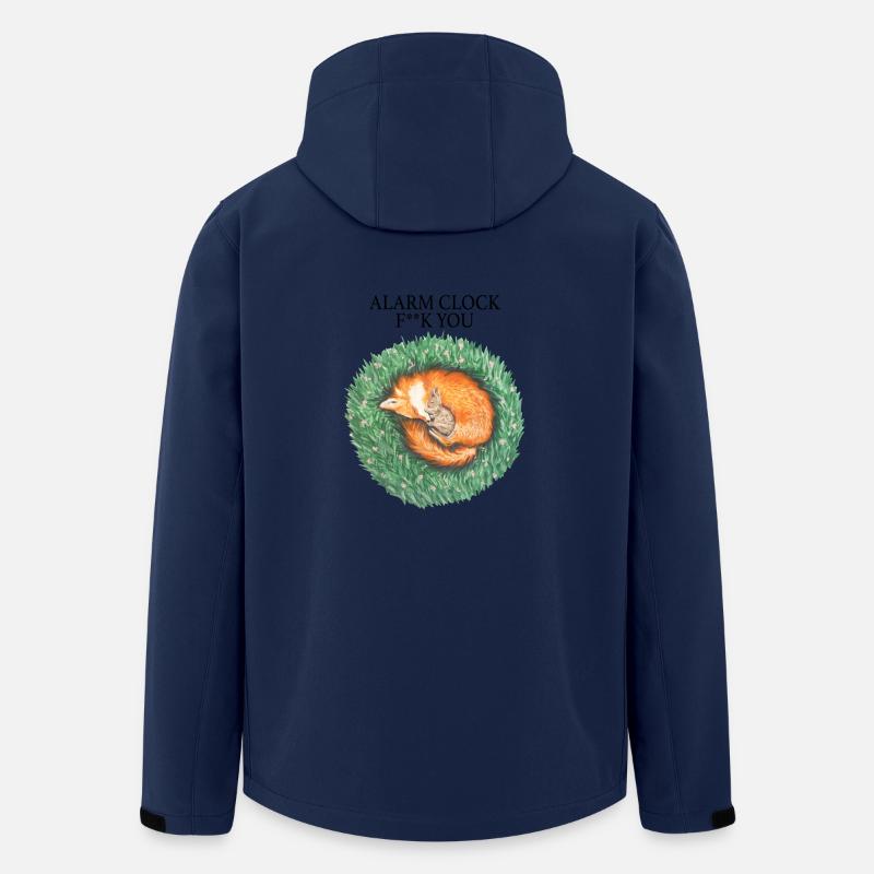 Fuchs und Hase schlafen friedlich - Recycelte Männer Softshell-Jacke von Stanley/Stella - Navy