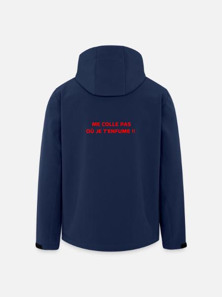 Me colle pas  - Veste softshell homme en polyester recyclé Stanley/Stella - marine