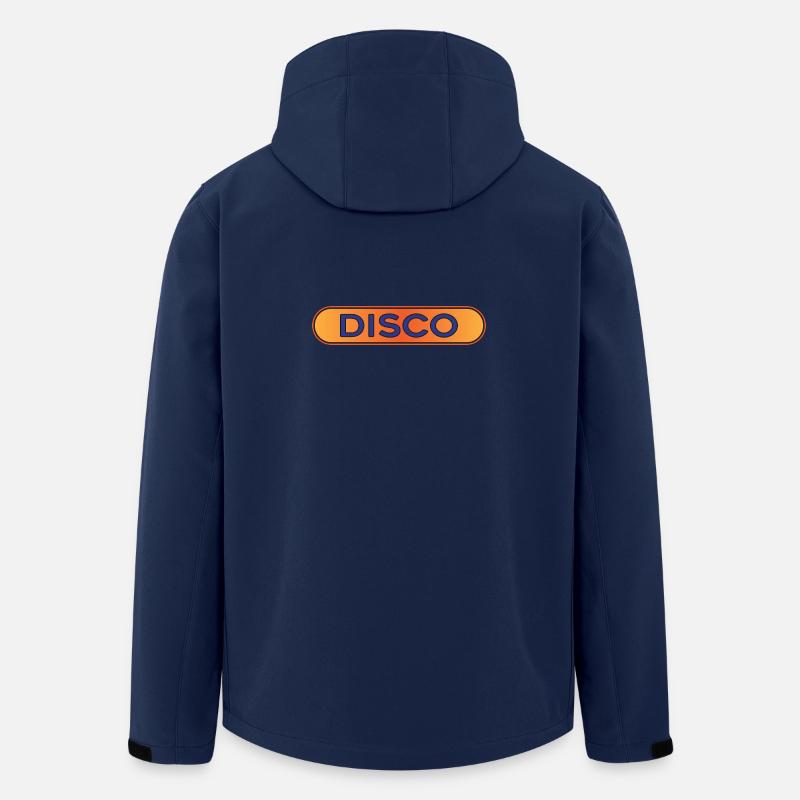 Disco Neon Retro Abzeichen - Recycelte Männer Softshell-Jacke von Stanley/Stella - Navy