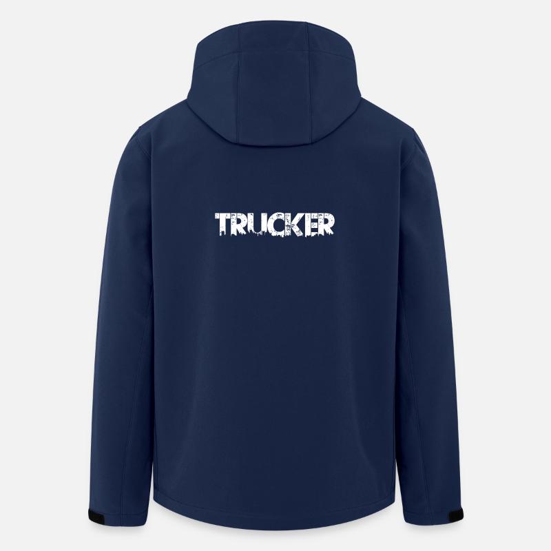 Trucker Lkw-Fahrer - Recycelte Männer Softshell-Jacke von Stanley/Stella - Navy