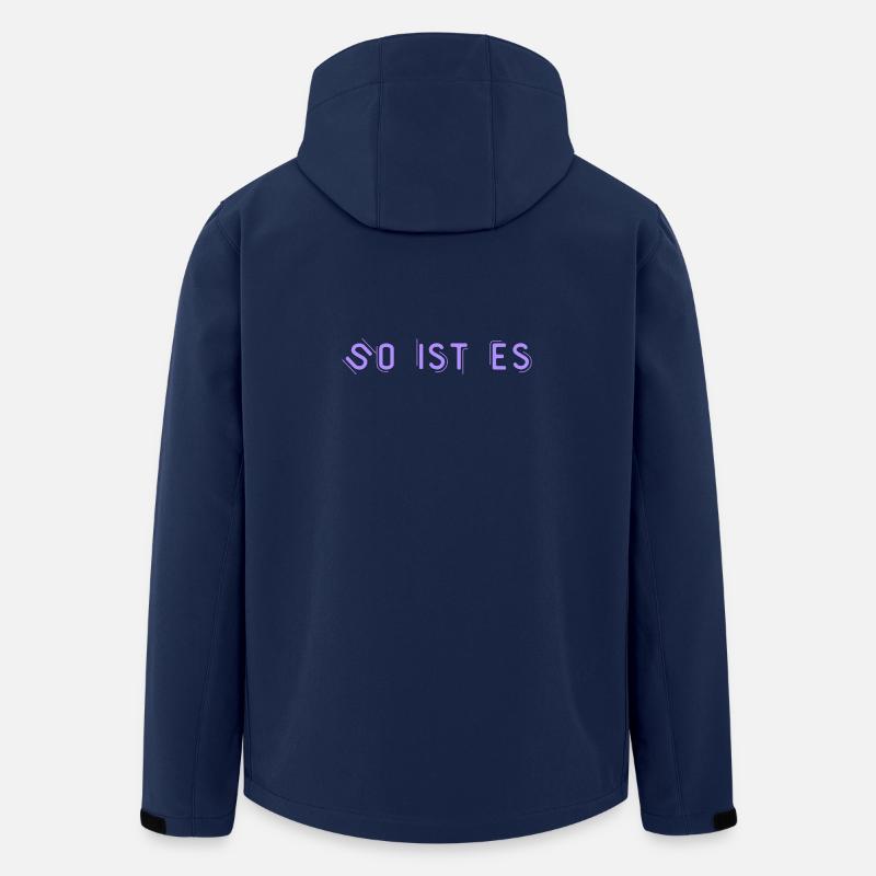 So ist es - Recycelte Männer Softshell-Jacke von Stanley/Stella - Navy