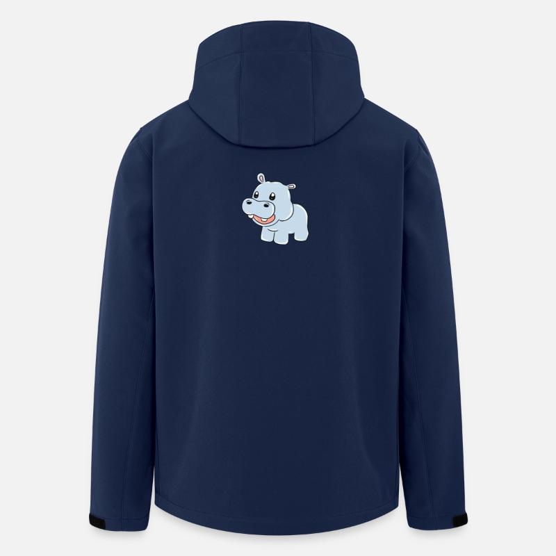 Nilpferd - Recycelte Männer Softshell-Jacke von Stanley/Stella - Navy