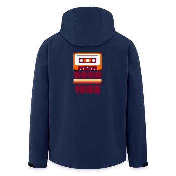 Born 1988 Retro Kassette Vintage T-Shirt - Recycelte Männer Softshell-Jacke von Stanley/Stella - Navy - Hinten - AI Model Male 185 light (185cm)