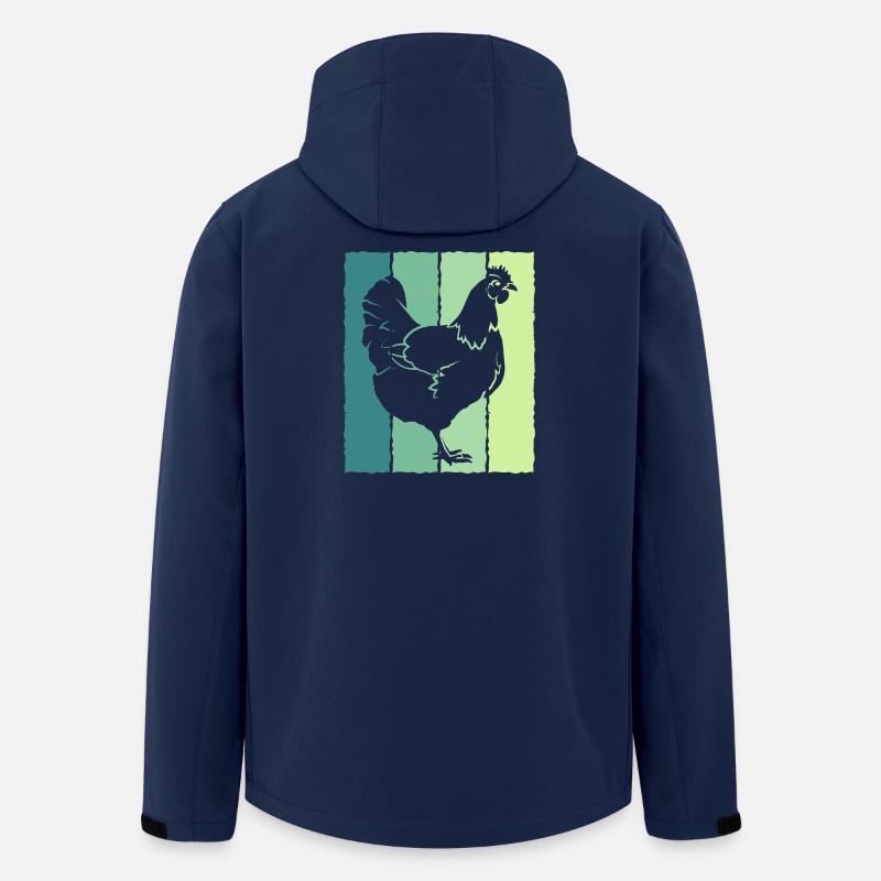 Huhn - Recycelte Männer Softshell-Jacke von Stanley/Stella - Navy