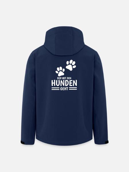 Hund und Herrchen Sprüche - Recycelte Männer Softshell-Jacke von Stanley/Stella - Navy