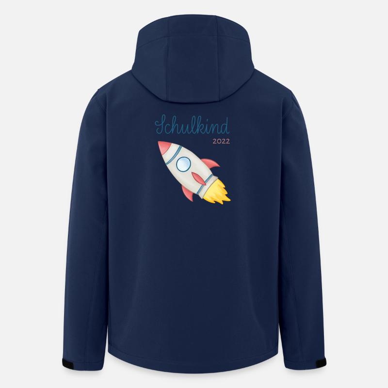 Schulkind 2022 Rakete - Recycelte Männer Softshell-Jacke von Stanley/Stella - Navy
