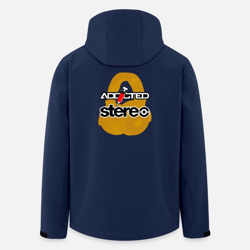 Addicted Stereo V2 - Recycelte Männer Softshell-Jacke von Stanley/Stella - Navy