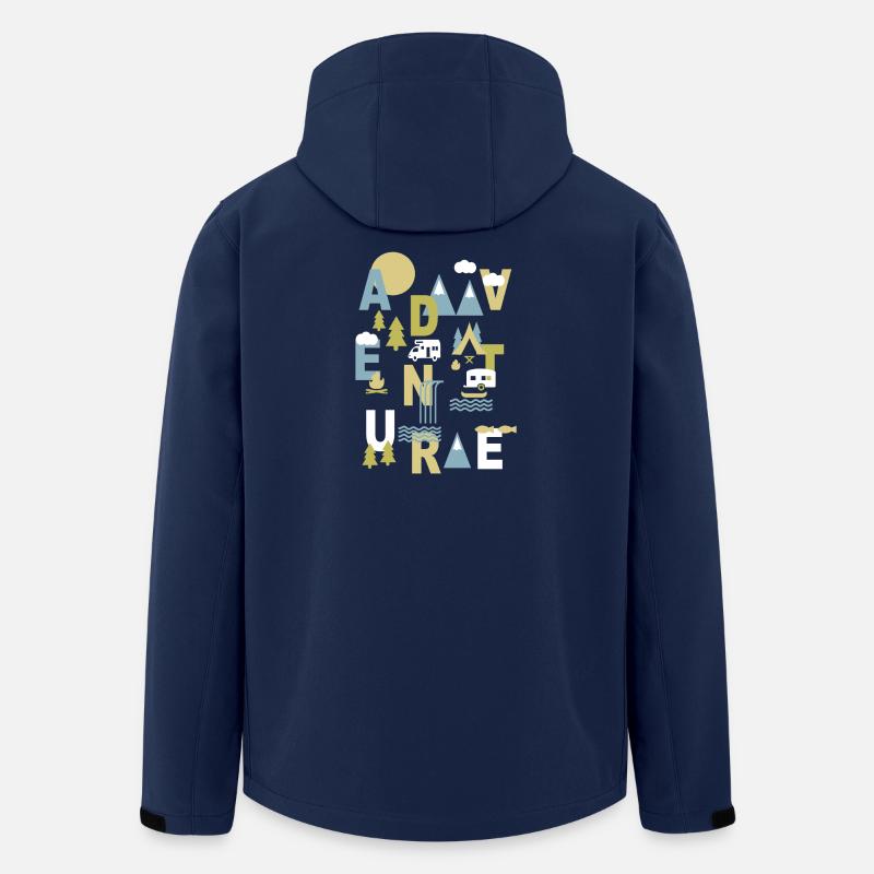 Outdoor Abenteuer - Recycelte Männer Softshell-Jacke von Stanley/Stella - Navy