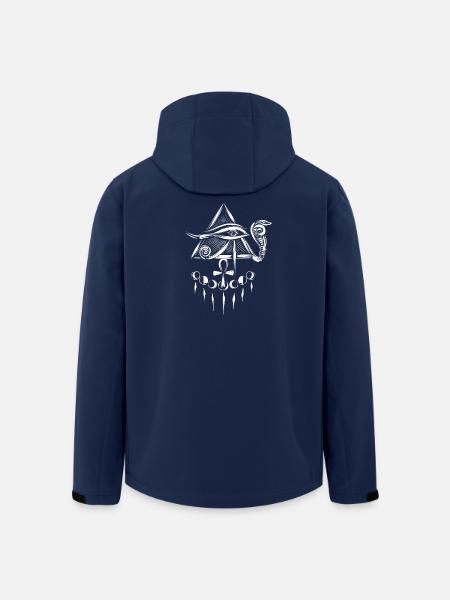 Horus Auge Horusauge - Recycelte Männer Softshell-Jacke von Stanley/Stella - Navy