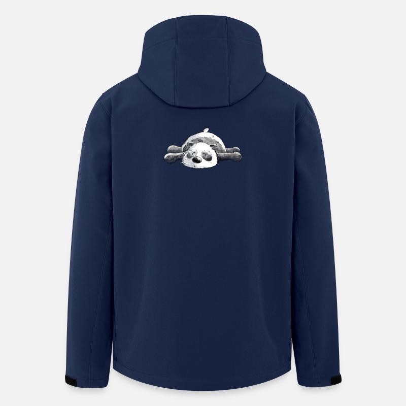 Rêver d’un panda - Veste softshell homme en polyester recyclé Stanley/Stella - marine