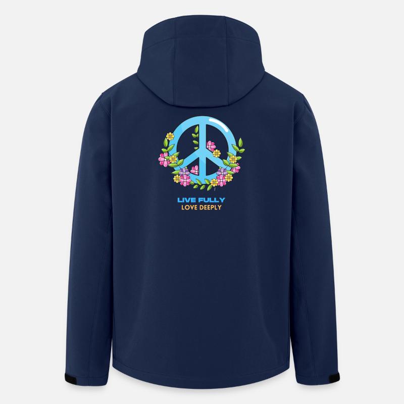 Lebe die tiefe Liebe - Recycelte Männer Softshell-Jacke von Stanley/Stella - Navy