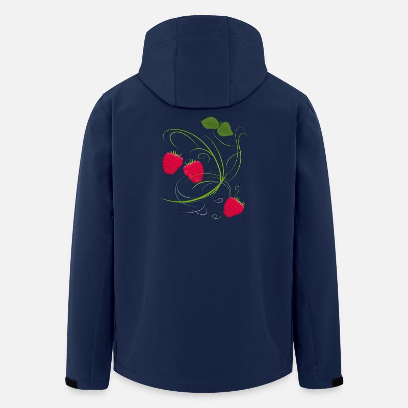 Raspberry, Fruit - Men’s Recycled Softshell Jacket by Stanley/Stella - navy