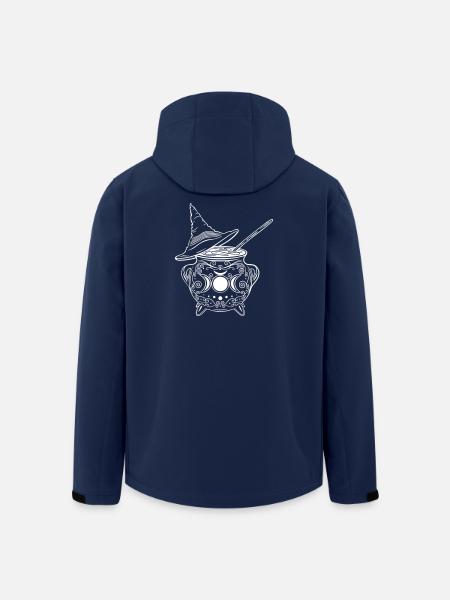 Hexenkessel Hexenhut Hexen Walpurgisnacht - Recycelte Männer Softshell-Jacke von Stanley/Stella - Navy