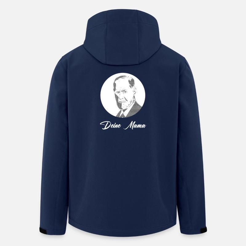 Deine Mama Freud - Recycelte Männer Softshell-Jacke von Stanley/Stella - Navy