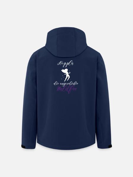 Waldfee Waldelf ungeschickt lustiger Spruch - Recycelte Männer Softshell-Jacke von Stanley/Stella - Navy