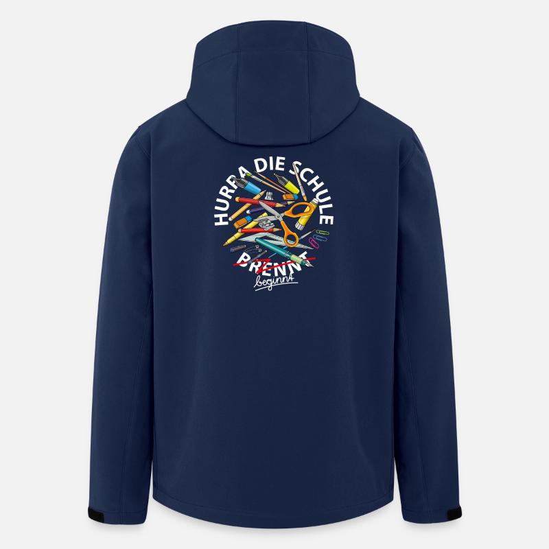 Hurra die Schule brennt - Recycelte Männer Softshell-Jacke von Stanley/Stella - Navy