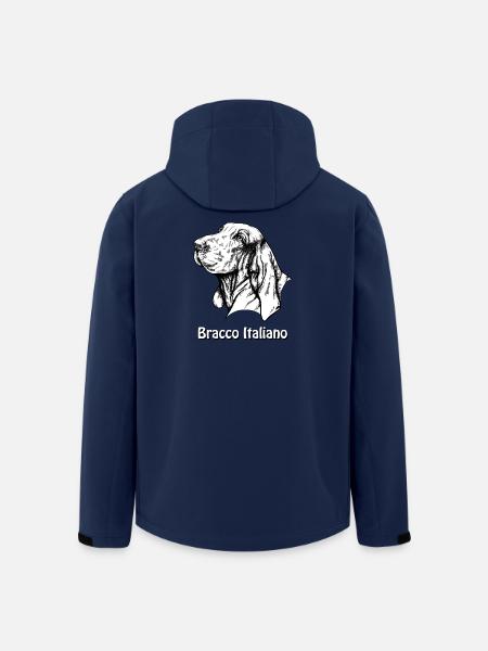 Bracco Italiano Portrait with text - Men’s Recycled Softshell Jacket by Stanley/Stella - navy