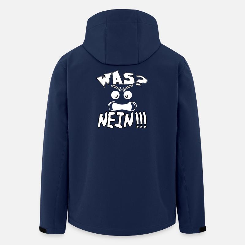 Was? Nein! What? No! - Recycelte Männer Softshell-Jacke von Stanley/Stella - Navy