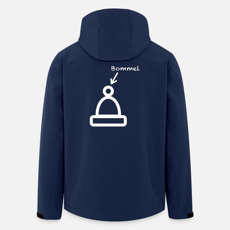 Bommel Mütze, Mützendesign - Recycelte Männer Softshell-Jacke von Stanley/Stella - Navy
