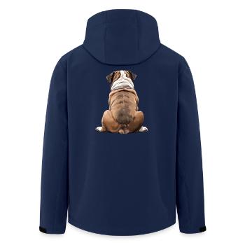 Bouledogue - Veste softshell homme en polyester recyclé Stanley/Stella - marine - Dos - AI Model Male 185 light (185cm)