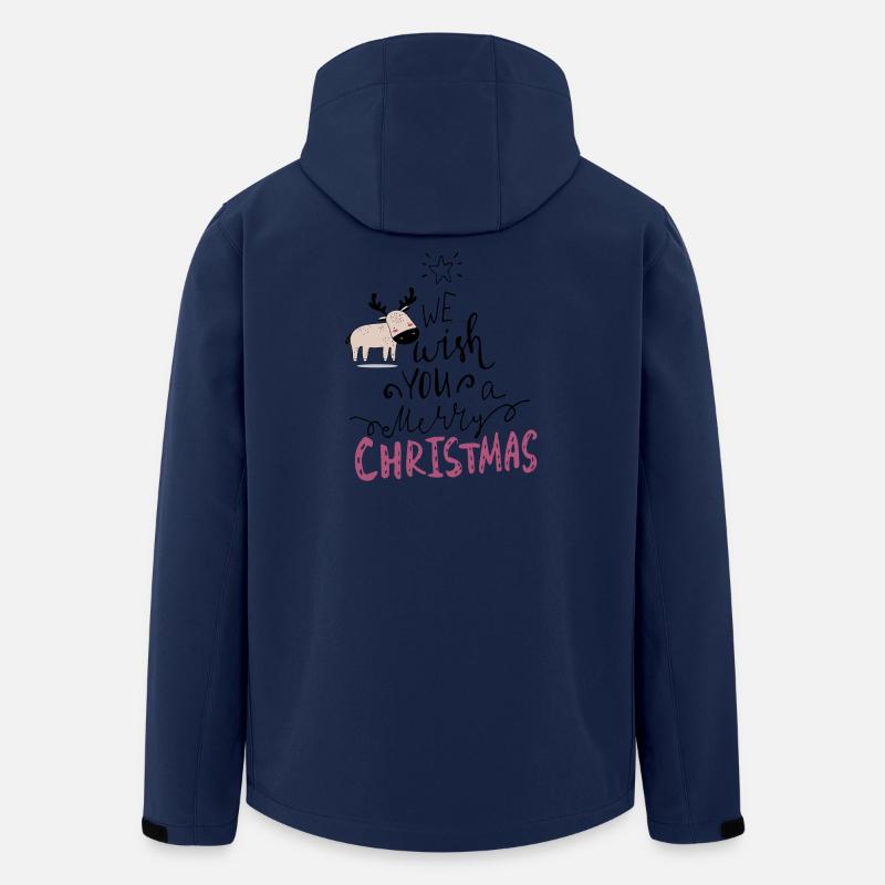 Merry Christmas Rentier - Recycelte Männer Softshell-Jacke von Stanley/Stella - Navy
