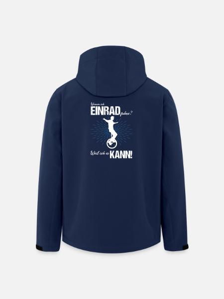 Einrad fahren - Recycelte Männer Softshell-Jacke von Stanley/Stella - Navy
