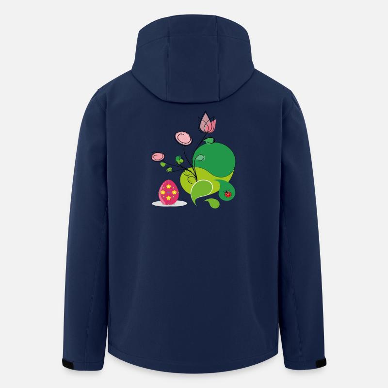 Ostergruß - Recycelte Männer Softshell-Jacke von Stanley/Stella - Navy