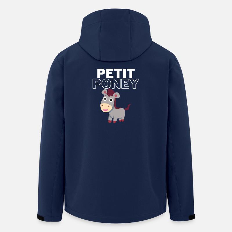 Kleines Pony - Recycelte Männer Softshell-Jacke von Stanley/Stella - Navy
