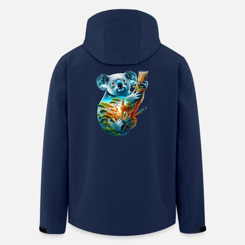 Koala - Veste softshell homme en polyester recyclé Stanley/Stella - marine