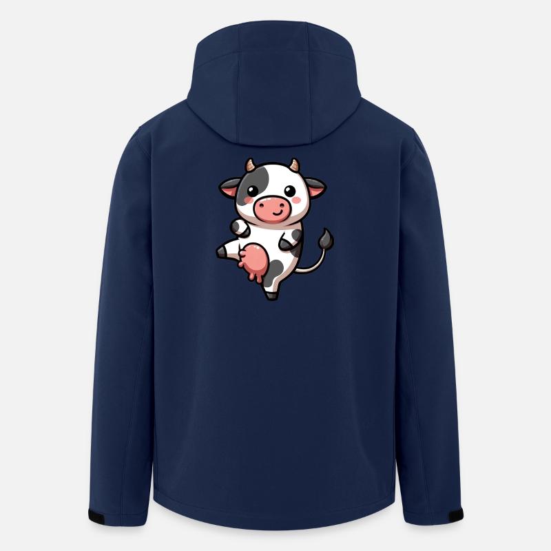 Kuh - Recycelte Männer Softshell-Jacke von Stanley/Stella - Navy