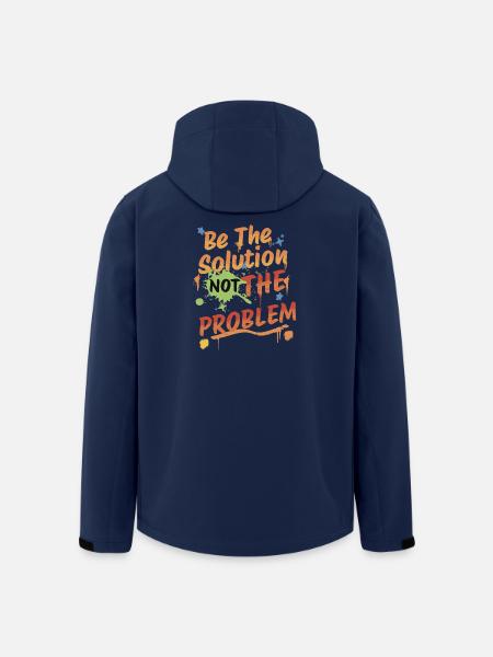 Don't be the problem, be the solution - Recycelte Männer Softshell-Jacke von Stanley/Stella - Navy