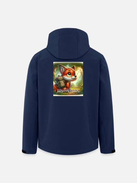 Waldfuchs - Recycelte Männer Softshell-Jacke von Stanley/Stella - Navy