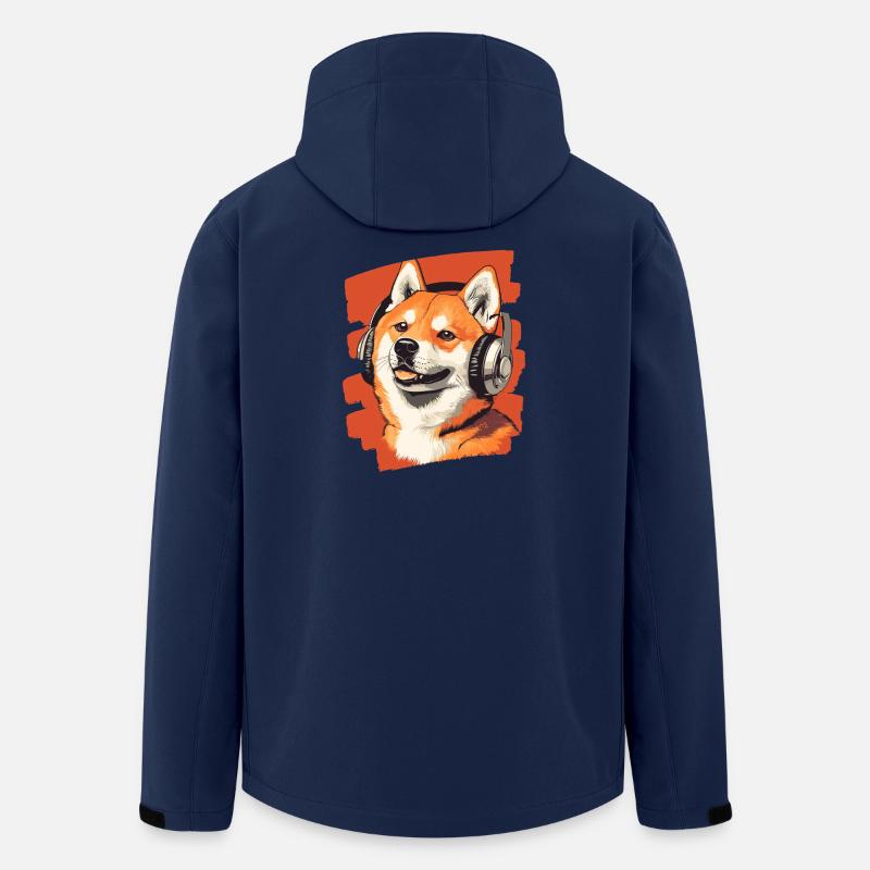 Shiba Inu - Recycelte Männer Softshell-Jacke von Stanley/Stella - Navy
