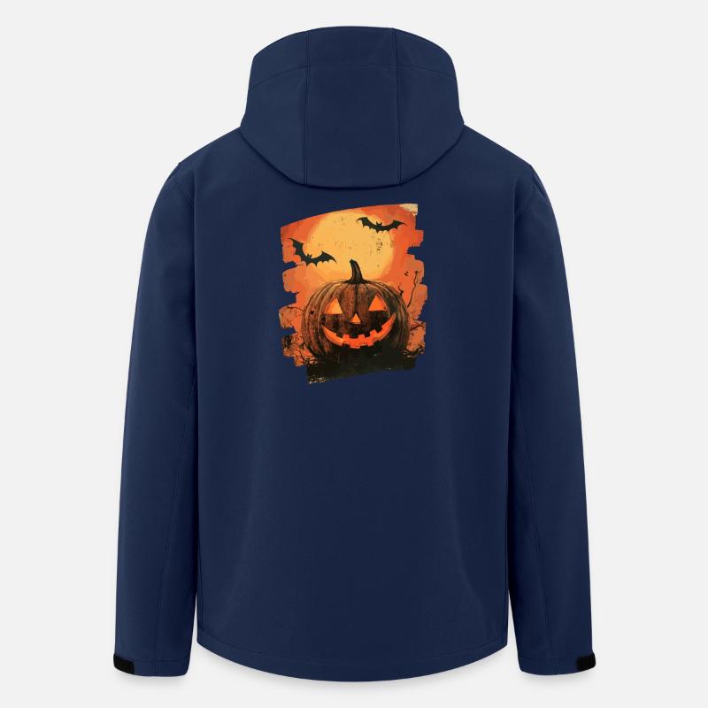 Halloween Kürbis - Recycelte Männer Softshell-Jacke von Stanley/Stella - Navy