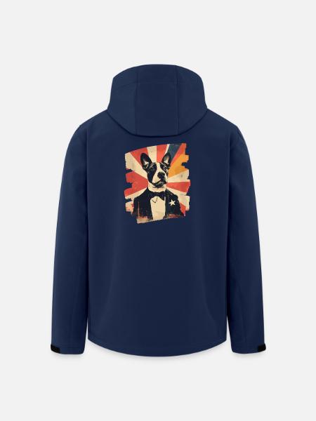 Bullterrier Kampfhund - Recycelte Männer Softshell-Jacke von Stanley/Stella - Navy