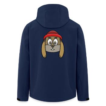 Chiot mignon - Veste softshell homme en polyester recyclé Stanley/Stella - marine - Dos - AI Model Male 185 light (185cm)