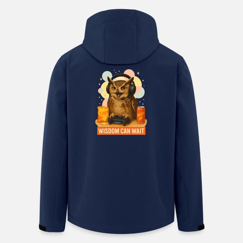 Gamer-Eule auf Energie - Recycelte Männer Softshell-Jacke von Stanley/Stella - Navy