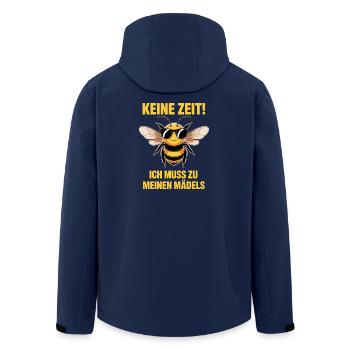 Bienen Keine Zeit Ich Muss Zu Meinen Mädels Imker - Recycelte Männer Softshell-Jacke von Stanley/Stella - Navy - Hinten - AI Model Male 185 light (185cm)
