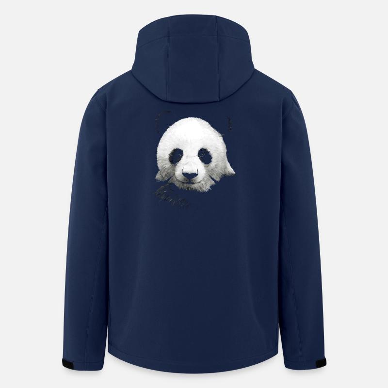 Panda - Recycelte Männer Softshell-Jacke von Stanley/Stella - Navy
