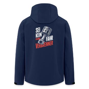 Autofahrer - fahr verbrenner - Recycelte Männer Softshell-Jacke von Stanley/Stella - Navy - Hinten - AI Model Male 185 light (185cm)