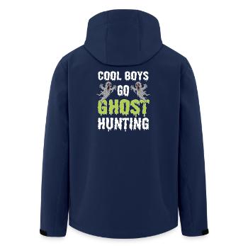 Geisterjagd Ghost Hunting - Recycelte Männer Softshell-Jacke von Stanley/Stella - Navy - Hinten - AI Model Male 185 light (185cm)