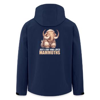 Mammuts Mammut - Recycelte Männer Softshell-Jacke von Stanley/Stella - Navy - Hinten - AI Model Male 185 light (185cm)