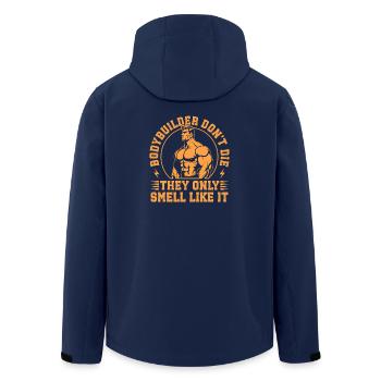 Fitness Motivation Bodybuilder Don´t Die Gym - Recycelte Männer Softshell-Jacke von Stanley/Stella - Navy - Hinten - AI Model Male 185 light (185cm)