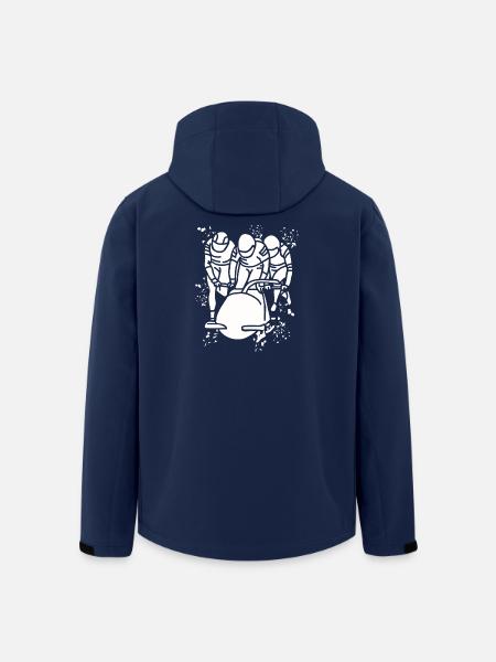 Bobfahrer Bobschlitten Viererbob - Recycelte Männer Softshell-Jacke von Stanley/Stella - Navy