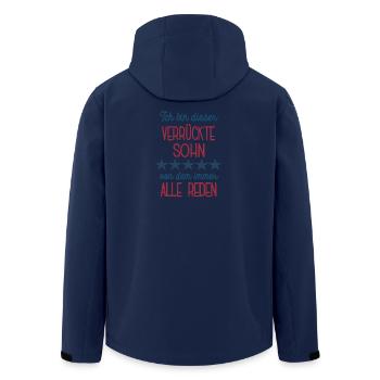Ich Bin Dieser Verrückte Sohn Geburtstag Söhne - Recycelte Männer Softshell-Jacke von Stanley/Stella - Navy - Hinten - AI Model Male 185 light (185cm)