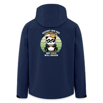 Gaming Reichet mir den controller zocken - Recycelte Männer Softshell-Jacke von Stanley/Stella - Navy - Hinten - AI Model Male 185 light (185cm)