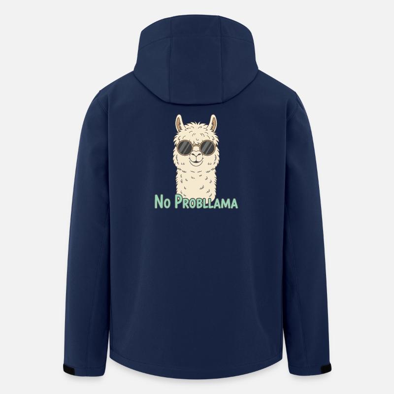 No ProbLLama Sonnenbrille Lama - Recycelte Männer Softshell-Jacke von Stanley/Stella - Navy