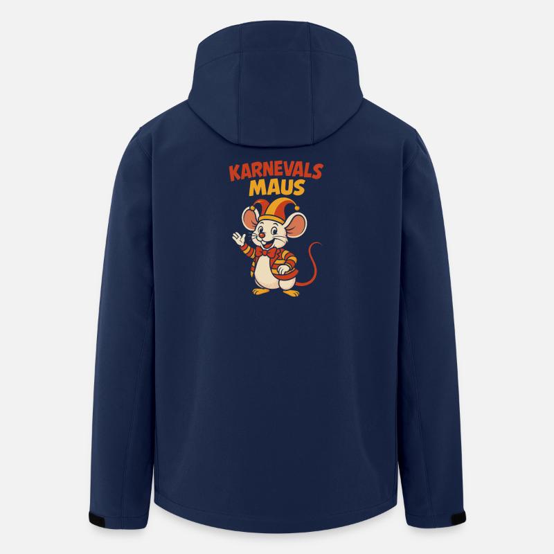 Karnevals Maus Cartoon - Recycelte Männer Softshell-Jacke von Stanley/Stella - Navy
