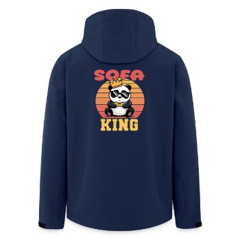 Gaming Sofa King - Recycelte Männer Softshell-Jacke von Stanley/Stella - Navy - Hinten - AI Model Male 185 light (185cm)