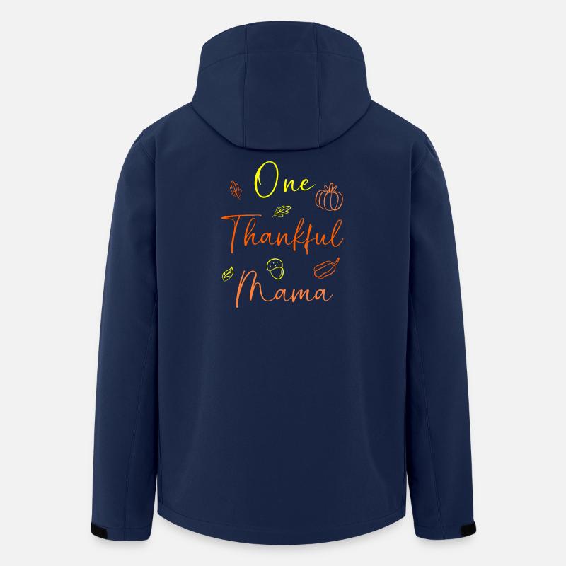 Thanksgiving Mama Mutter Oma Großmutter - Recycelte Männer Softshell-Jacke von Stanley/Stella - Navy